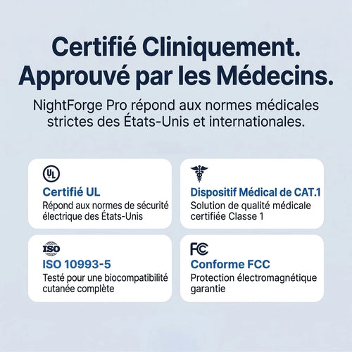 NightForge Pro — Entraînement des muscles de la gorge — Élimine définitivement le ronflement et l'apnée du sommeil