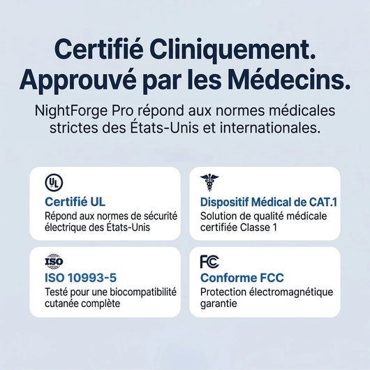 NightForge Pro — Entraînement des muscles de la gorge — Élimine définitivement le ronflement et l'apnée du sommeil