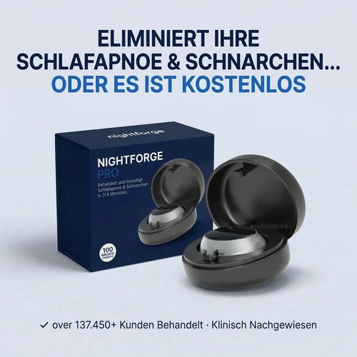 NightForge Pro — Entraînement des muscles de la gorge — Élimine définitivement le ronflement et l'apnée du sommeil