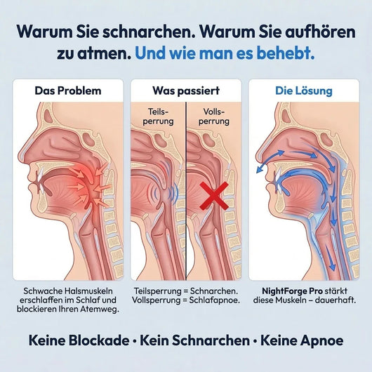 NightForge Pro — Entraînement des muscles de la gorge — Élimine définitivement le ronflement et l'apnée du sommeil